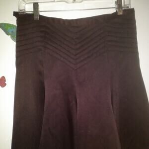 Derek Purple Ribbon detail PLEATED SKIRT S